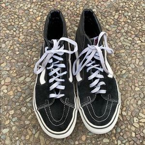 VANS Old Skool Hi Top Suede Shoes Black 9